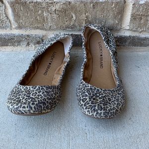 Leopard print Lucky Brand flats